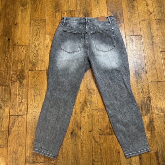 Judy Blue Jeans Womens 16W Gray Slim Fit High Rise Stretch Denim Charcoal Wash - Picture 7 of 8